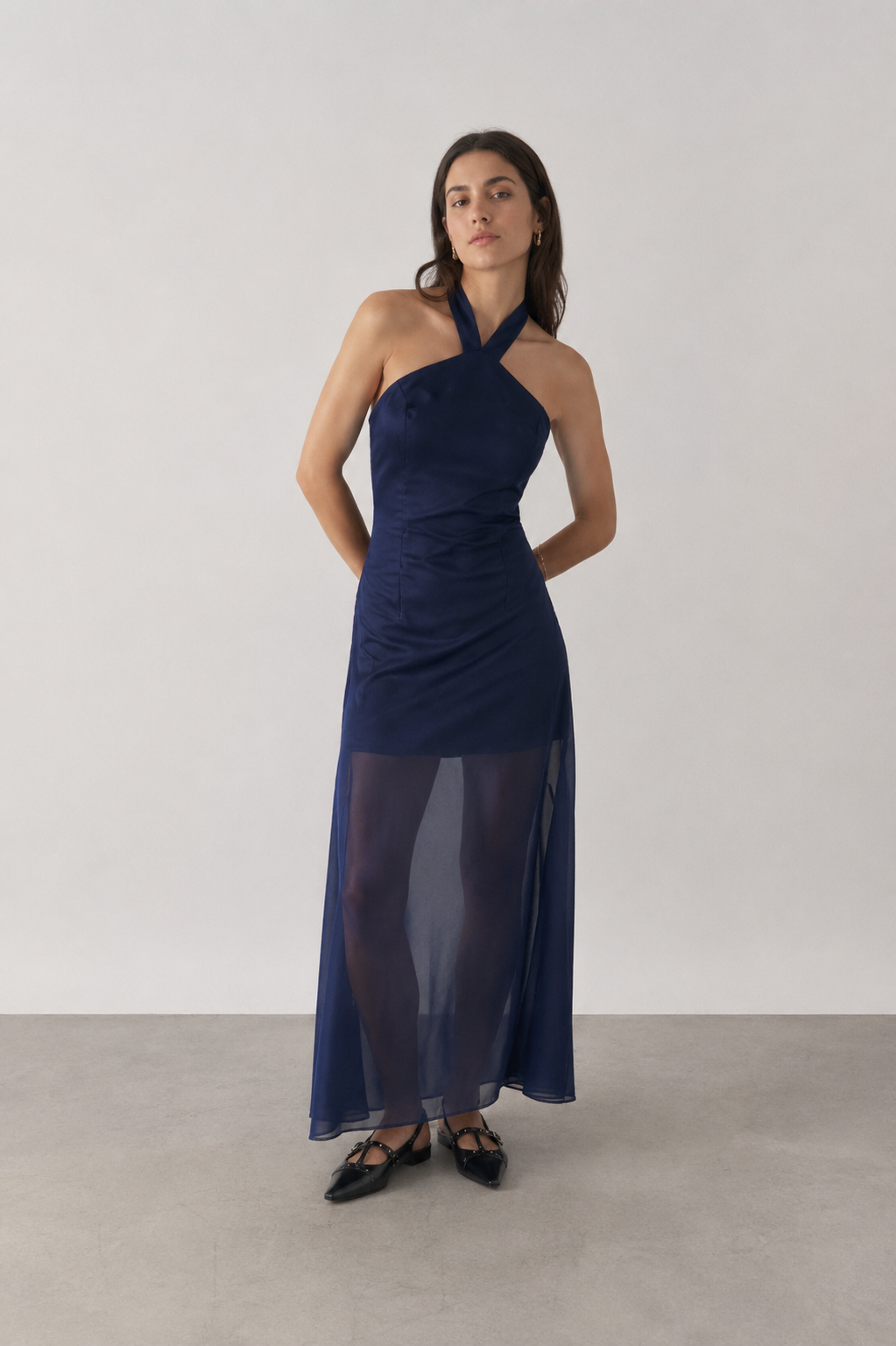 Top Rebeca azul