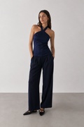 Top Rebeca azul